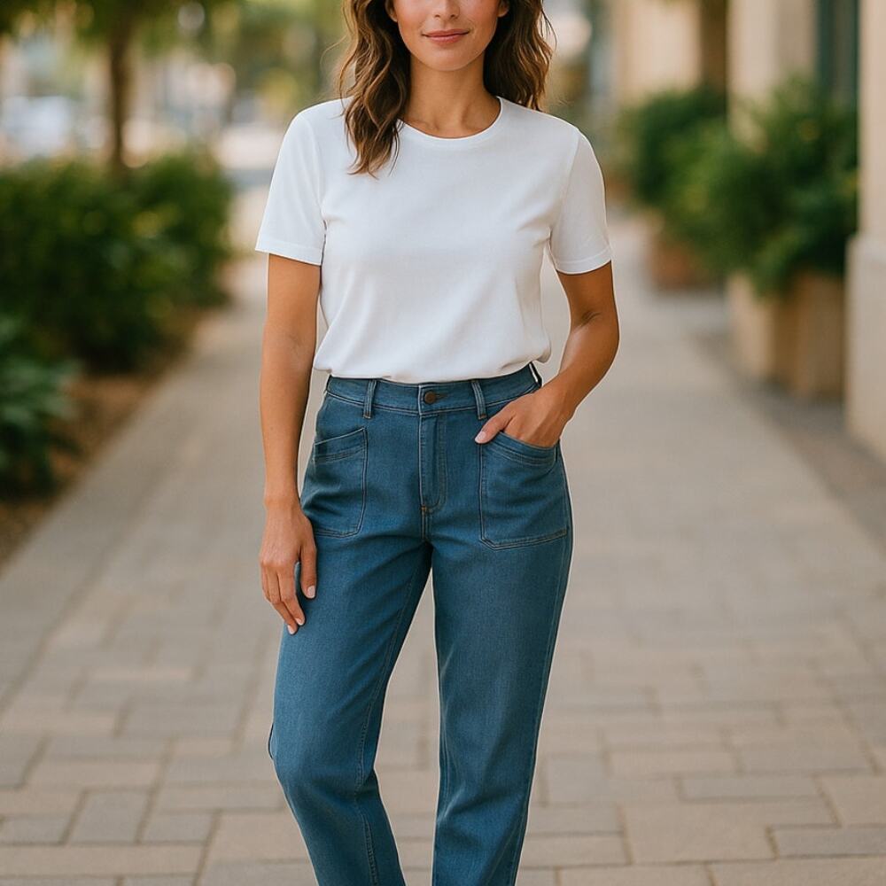 Anthropologie Pilcro & The Letterpress High Waisted Patch Pocket Jeans
